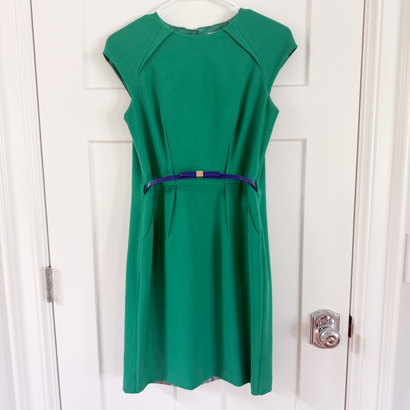 Ted Baker Green Dress w/Belt - Picture 6 of 14